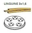 Filire LINGUINE 3 mm LINGUINE 3x1.6
